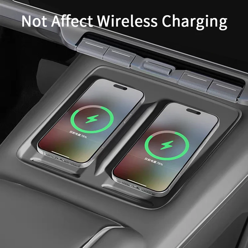 For ZEEKR 7X Wireless Charging Pad Central Control Silicone Anti-Slip Mat Car Interior Accessories
