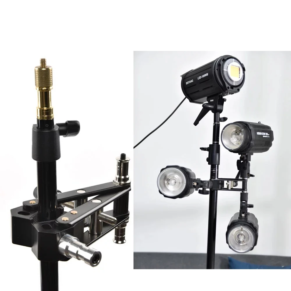 Multi-function Super Clamp Arm Super Clamp with 1/4 Thread Stand Stud Photography Lighting Holder for Photo Studio Accessories