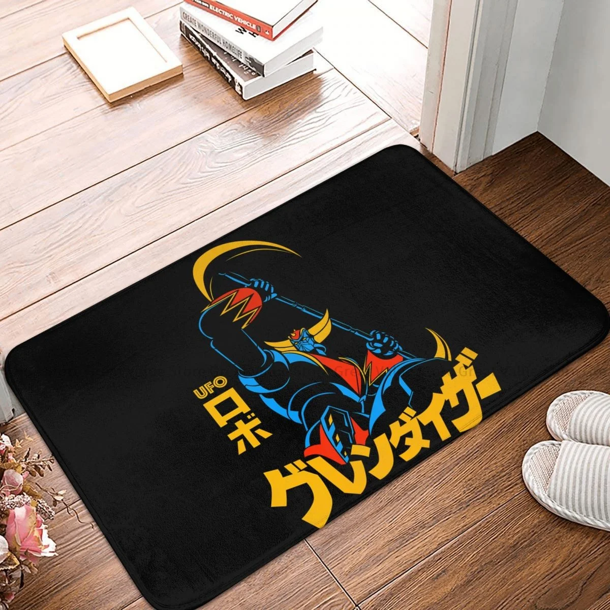 Ufo Robot Goldrake Zerbino Antiscivolo Halberd Bagno Camera Da Letto Mat Benvenuto Tappeto Flanella Modello Decor