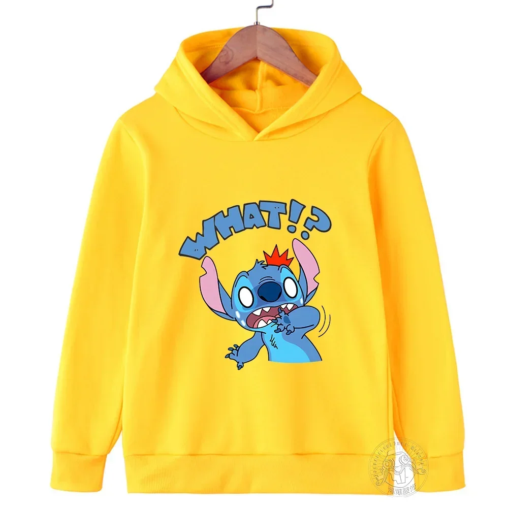thumbnail image 1 of Sudadera con capucha divertida de Disney Stitch para Navidad de los años 90, ropa de dibujos animados para niños, niñas y niños, sudadera con capucha de Lilo y Stitch, top informal para bebé, 1 of 5