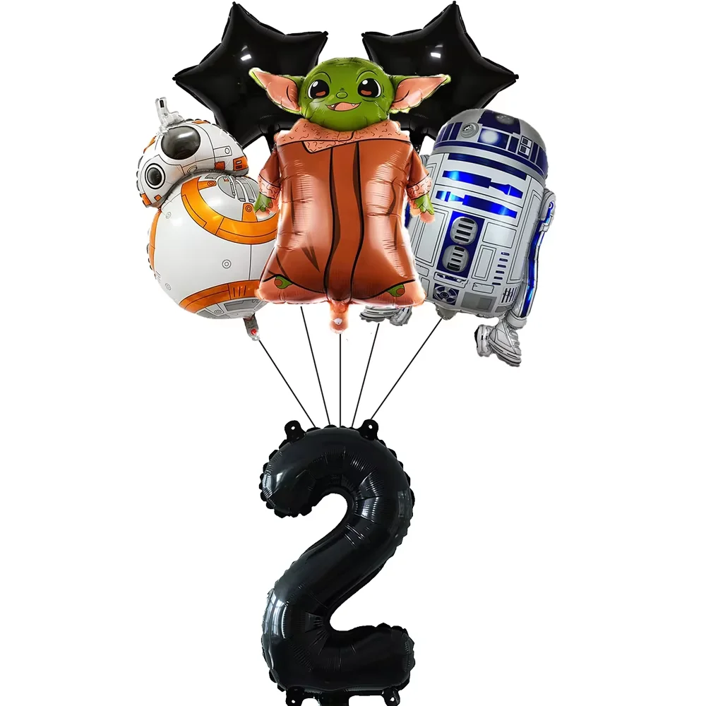Star Wars Partyzubehör Tischgeschirr-Set Teller Becher Servietten Tischdecke für Babyparty Themenparty Kindergeburtstag Dekoration – Detail 28