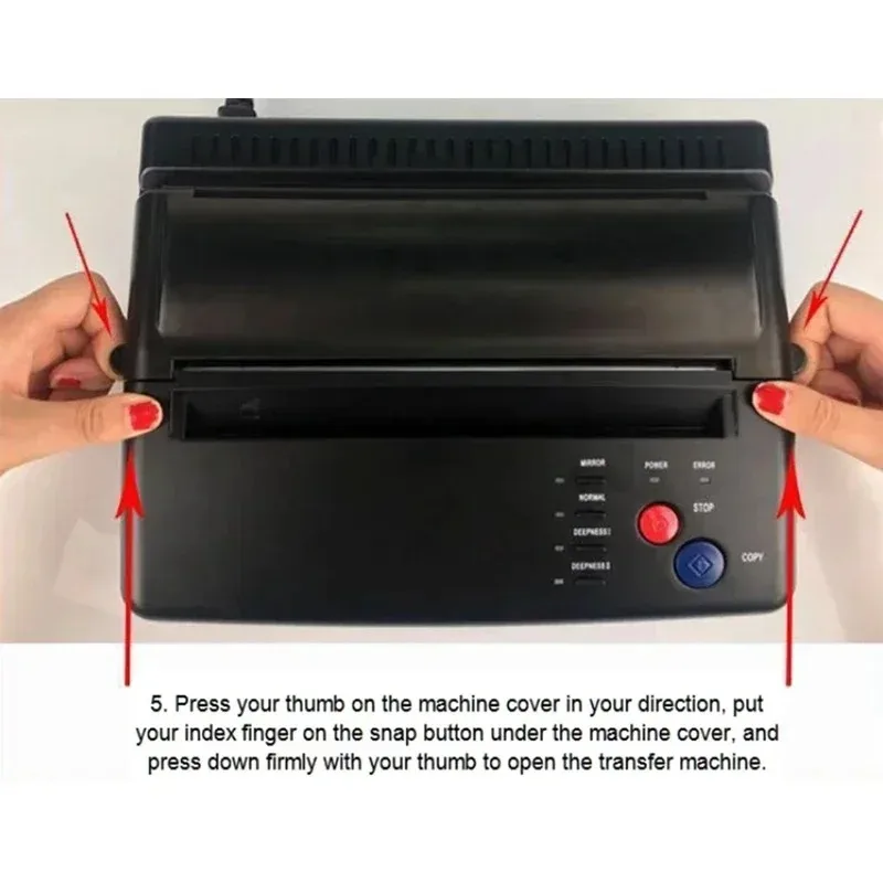 Professional Flash A4 Printers New Tattoo Stencil Transfer Machine Tattoo Photos Stencils Printer Copier Drawing Tools Supply
