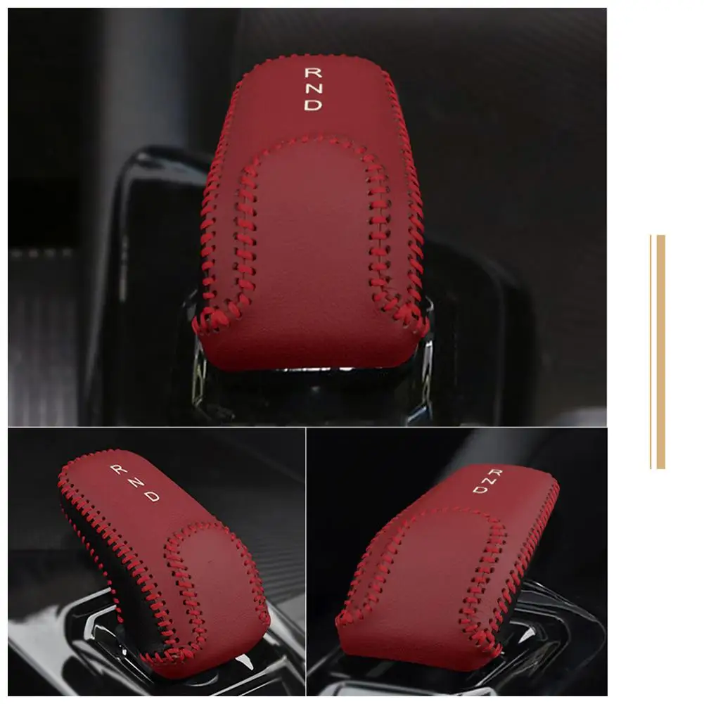 칼라 가죽 자동차 기어 레버 커버, Geely Coolray Sx11 2022 2023 2024 시프트 노브 보호대 패드 장식, 자동 수정, 1 개