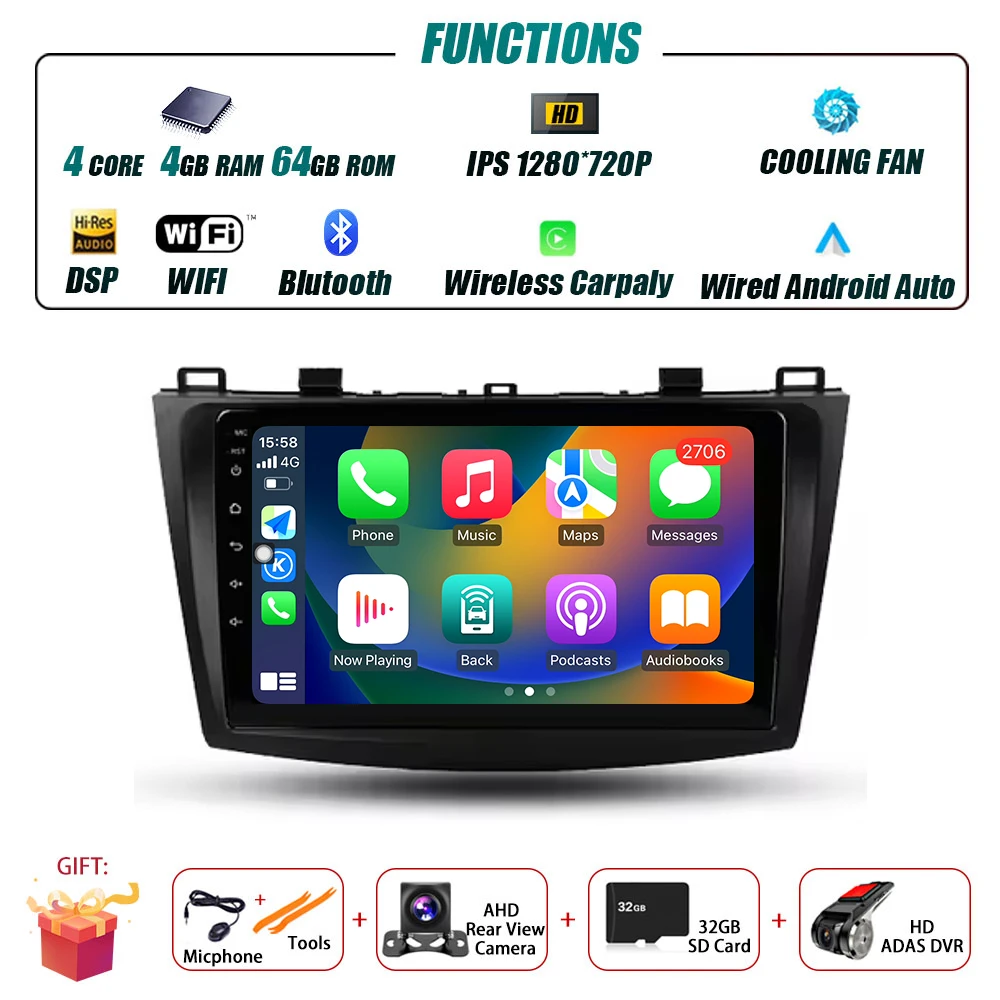 B 4G 64G CAM DVR