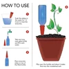 4PCS Terracotta Self Watering Spikes For Home Garden Automatic Watering Device Vacation Stakes Drip Irrigation Tool 4