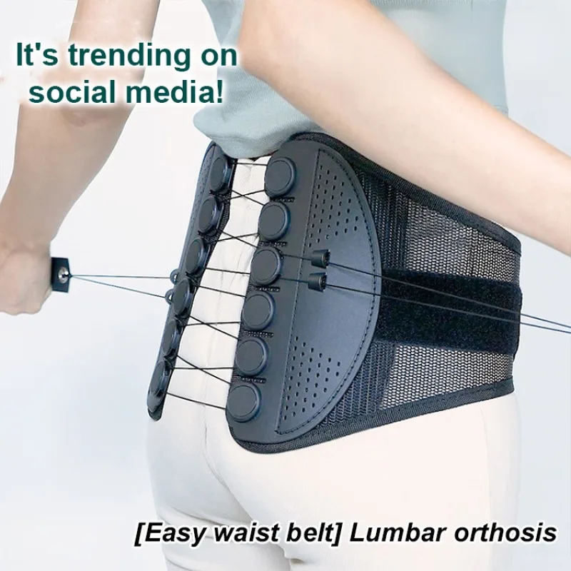 Unisex Lumbar Corrector Comfortable Breathable Fitness Correction Pain Relief Waist Support Belt for Herniated Disc Sciatica lumbar support belt waist support belt back support belt