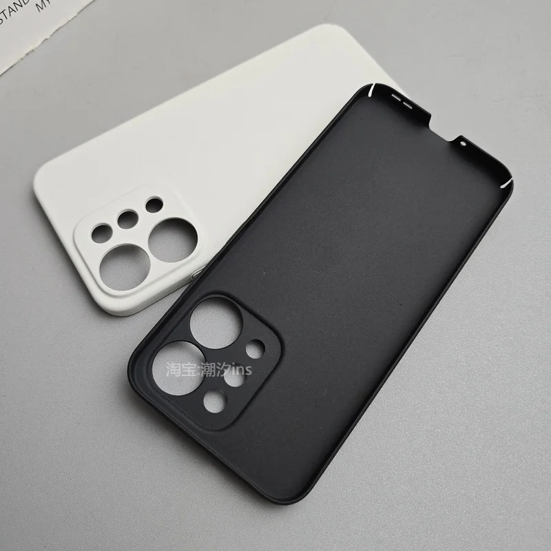 Frosted Sandstone Shockproof Bumper Case with Full Camera Protection - Matte Finish