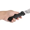 1PC Stainless Steel Cake Scraper 6/8/10/12 inch Plastic Handle Straight Curved Cream Spatula Baking Cake Cutter 6