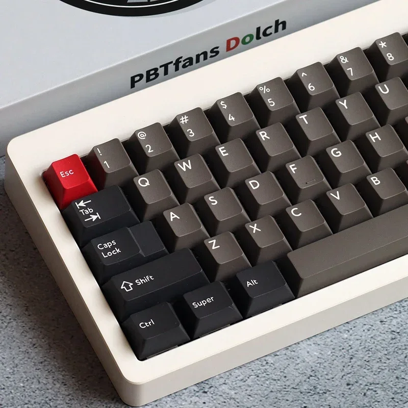 KBDFANS PBTFANS DOLCH PBT Keycap Doubleshot for mx Mechanical Keyboard Extras