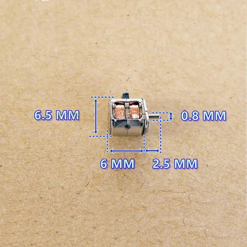 스트레이트샷 수입 초소형 직경 6.5MM 높이 6MM 마이크로 스테퍼 모터 2상 4선