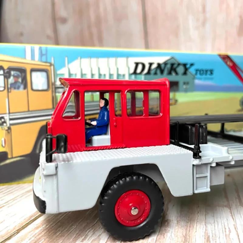 1:43 Scale Dinky Camion Saviem Porte-Fer Alloy Steel Transporter 