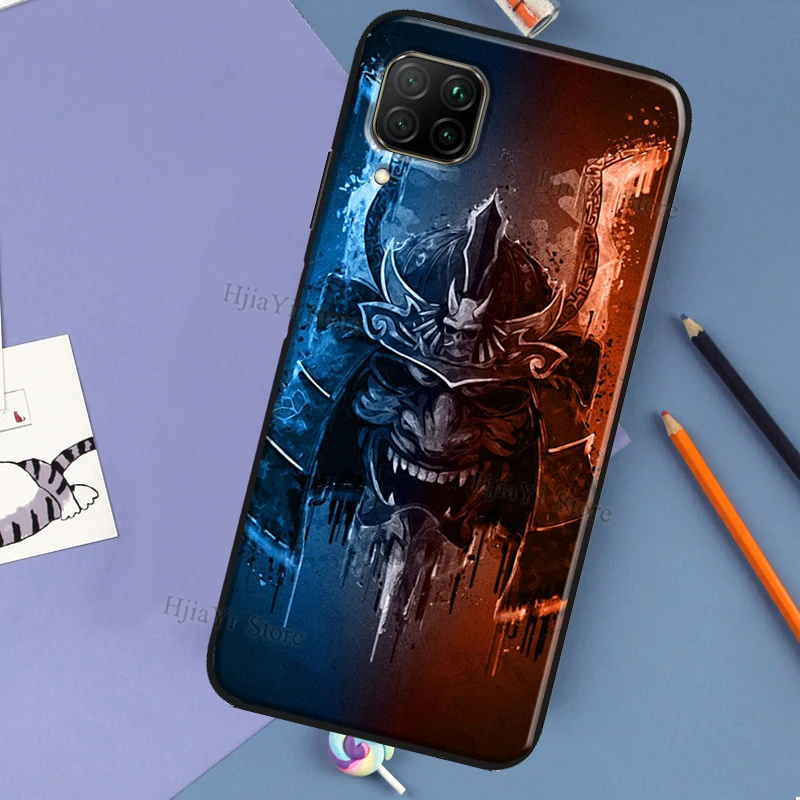 Oni Samurai Mask Design Phone Case - Sleek and Protective Cover