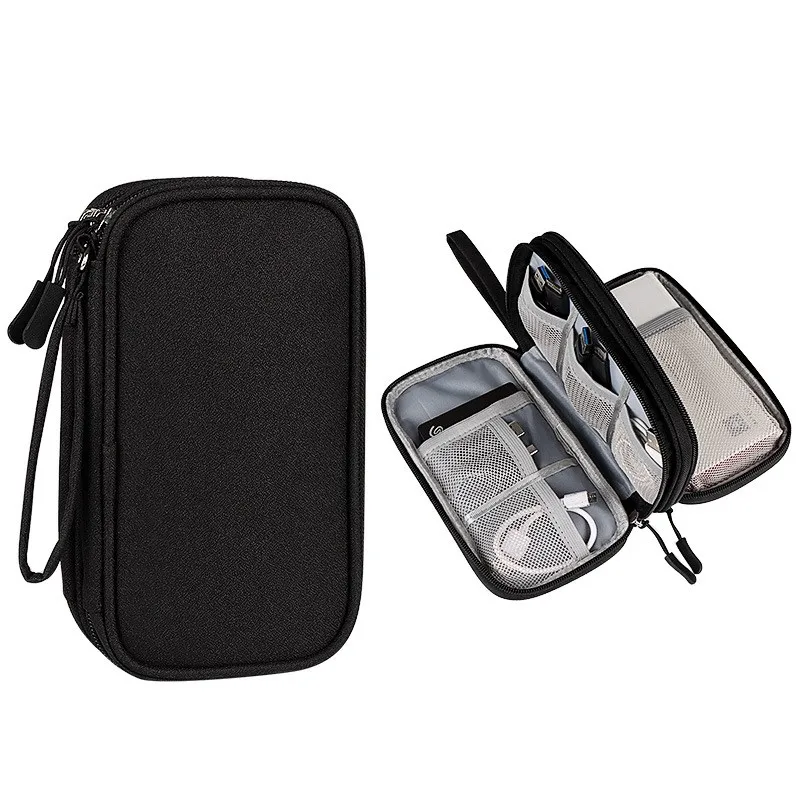 Travel Organizer Bag Cable Storage Organizer Pouch Carry Case Portable Waterproof Usb Hard Case data cable storage bag cable storage bag cable organizer pouch electronics travel organizer