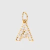 Stainless Steel Letter DIY 26 Initial Pendant for Women Zircon Alphabet Charms for Jewelry Making Customizable Name Accessories 5