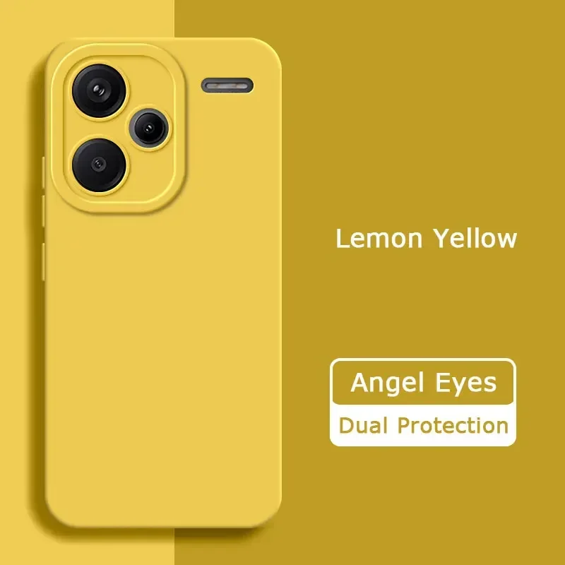 Luxury Angel Eyes Square Liquid Silicone Case - Premium Soft Cover