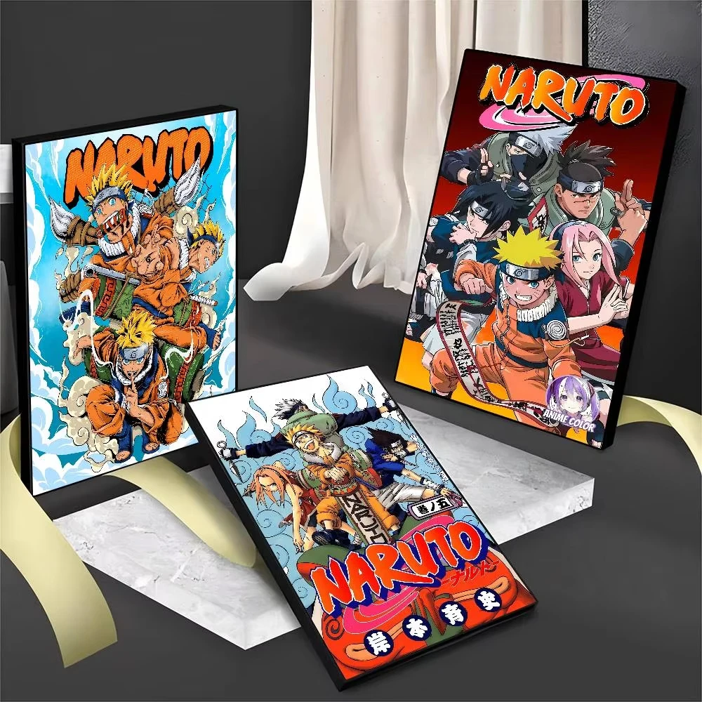 Japanische Anime N-Naruto Film-Poster zum Aufkleben, Vintage-Stil, für Zimmer, Zuhause, Bar, Café, Dekoration, Raumwanddekoration – Detail 2