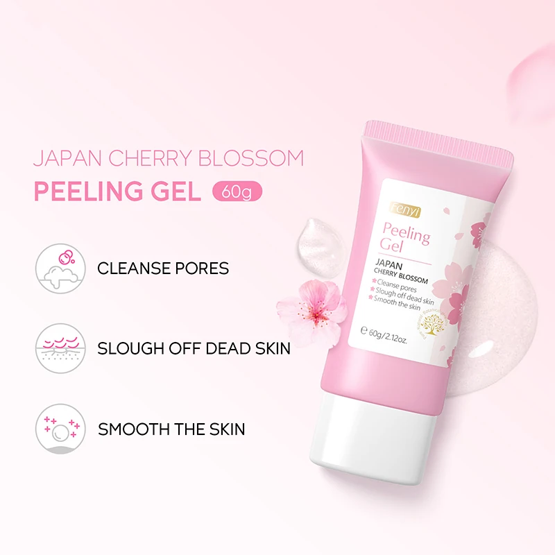 60g Face Exfoliating Gel - Whitening Moisturizer Repair Facial Scrub Cleanser Acne & Blackhead Treatment Remove Skin Care Cream 5