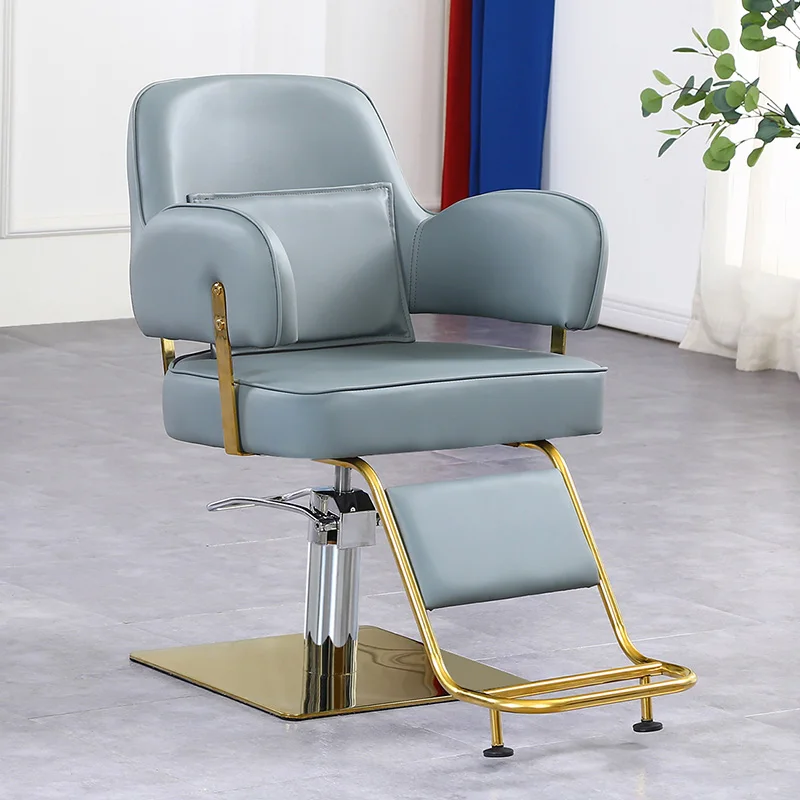 Luxury Swivel Chair Armchairs Stylist Simple Professional Barber Chair Hydraulic Taburete Con Ruedas Salon Furniture DWH