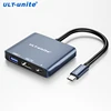 USB Type C to HDMI-Compatible HUB Adapter 3-In-1 DP 4K 60Hz Converter PD100W USB 3.1 2.0 For Macbook PC Switch 6