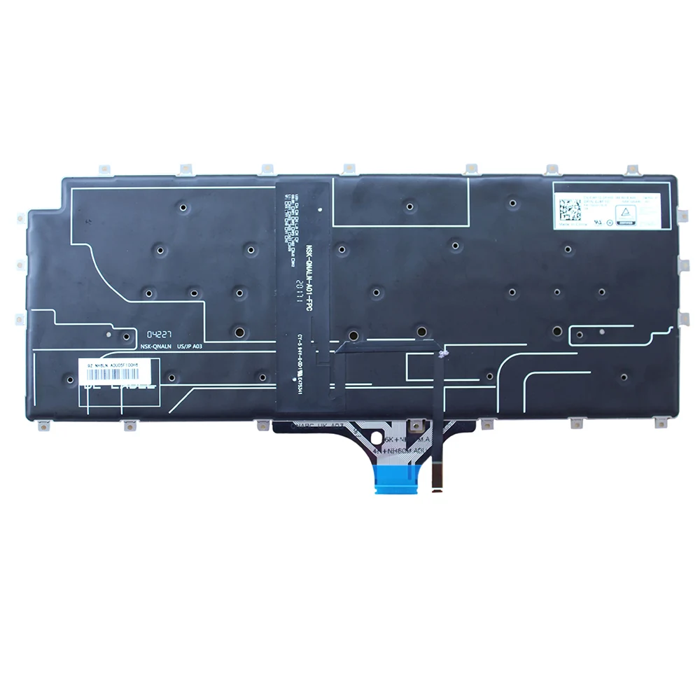 Фото Английская клавиатура для ноутбука с подсветкой для Dell Latitude 9510 9520 01JHJY с большой клавишей ввода №2