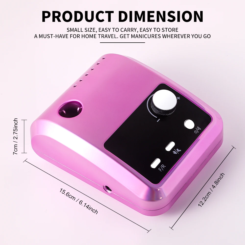 Electric Nail Drill 45000RPM For Gel Nails Polishing Home Manicure Salon