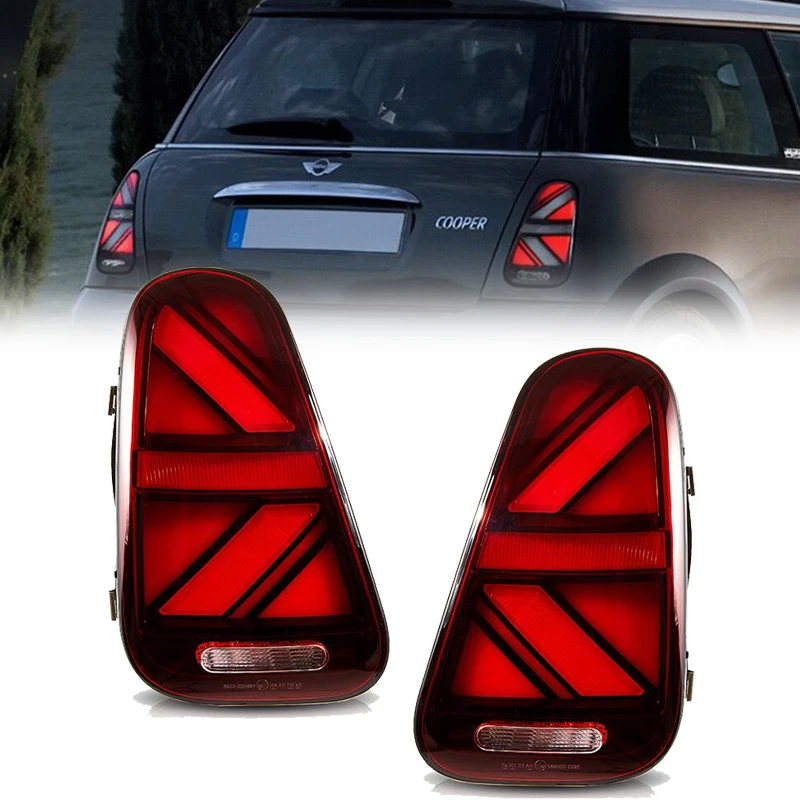 

2 шт., задние фонари для BMW Mini Cooper R50 R52 R53 2000-2006 ED DRL
