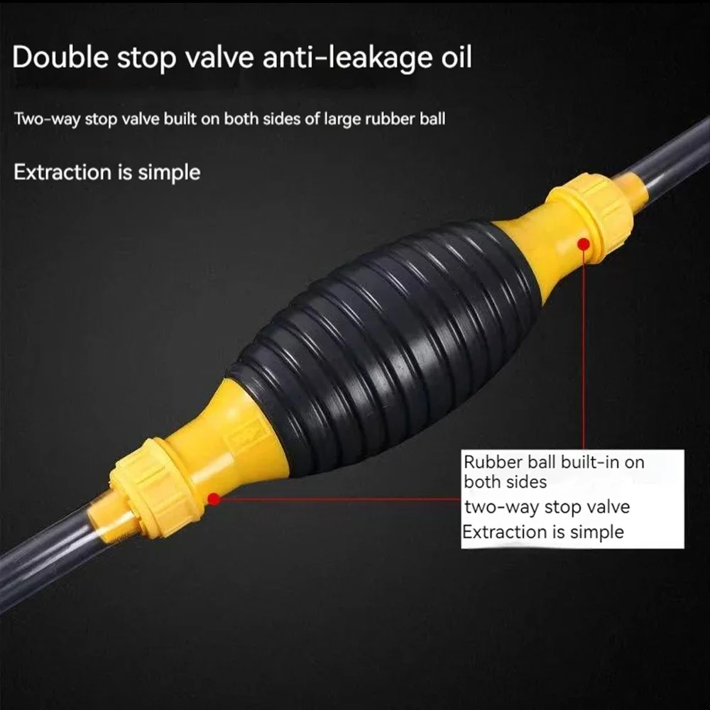 Fuel pump oil extractor manual gasoline universal hand suction pipe liquid pump fuel saver emergency siphon