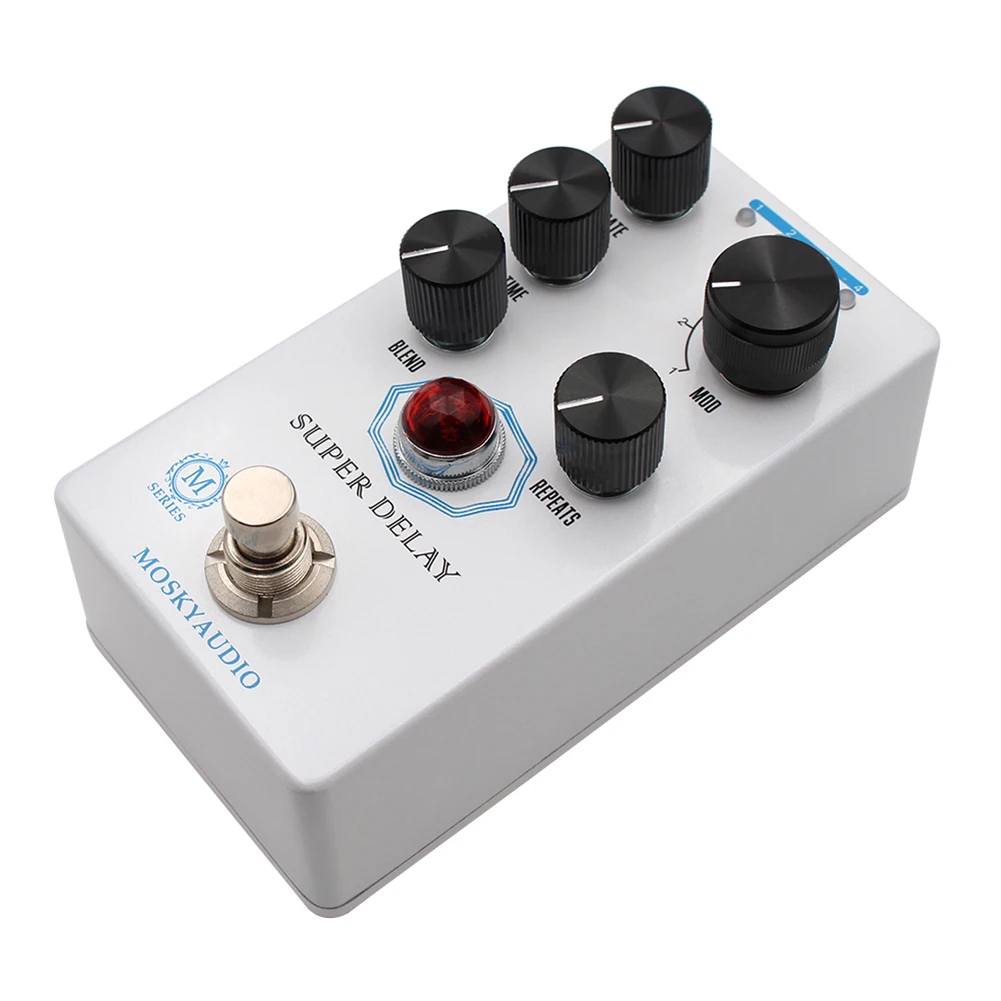 

Compact and Performance ready Moskyaudio Super Delay Guitar Effect Pedal Analog style with 4 Modulation Options