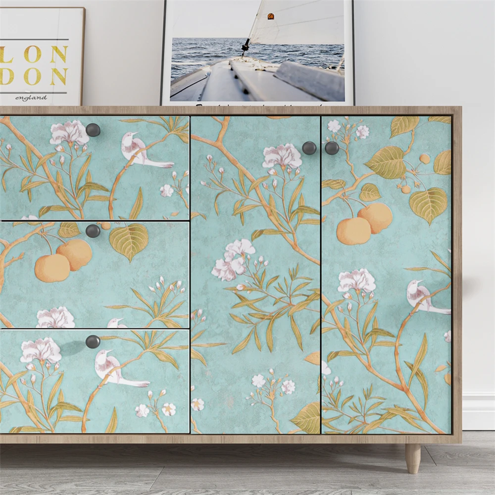 Self Adhesive Wallpaper Furniture Living Room Wallpaper Floral Self Adhesive Aliexpress
