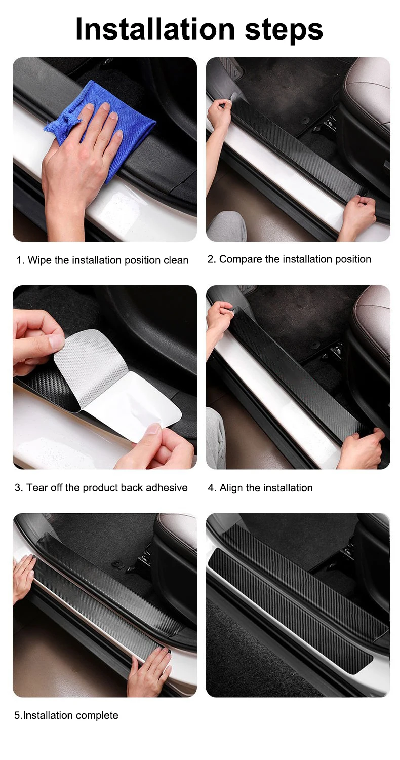 Aston Martin Instaplijst Beschermstrips - Eindresultaat interieurstyling