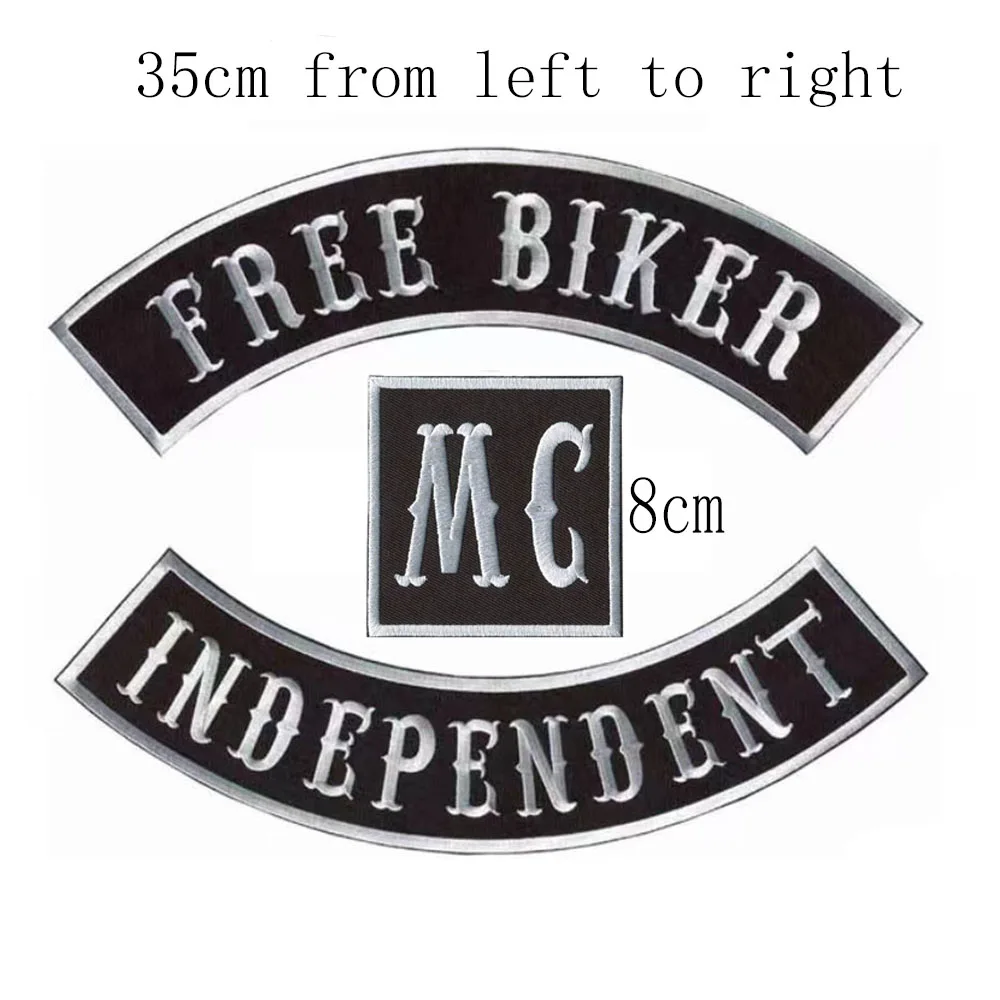Embroidered Biker Patches Independent Patch Biker Motorcycles Mc