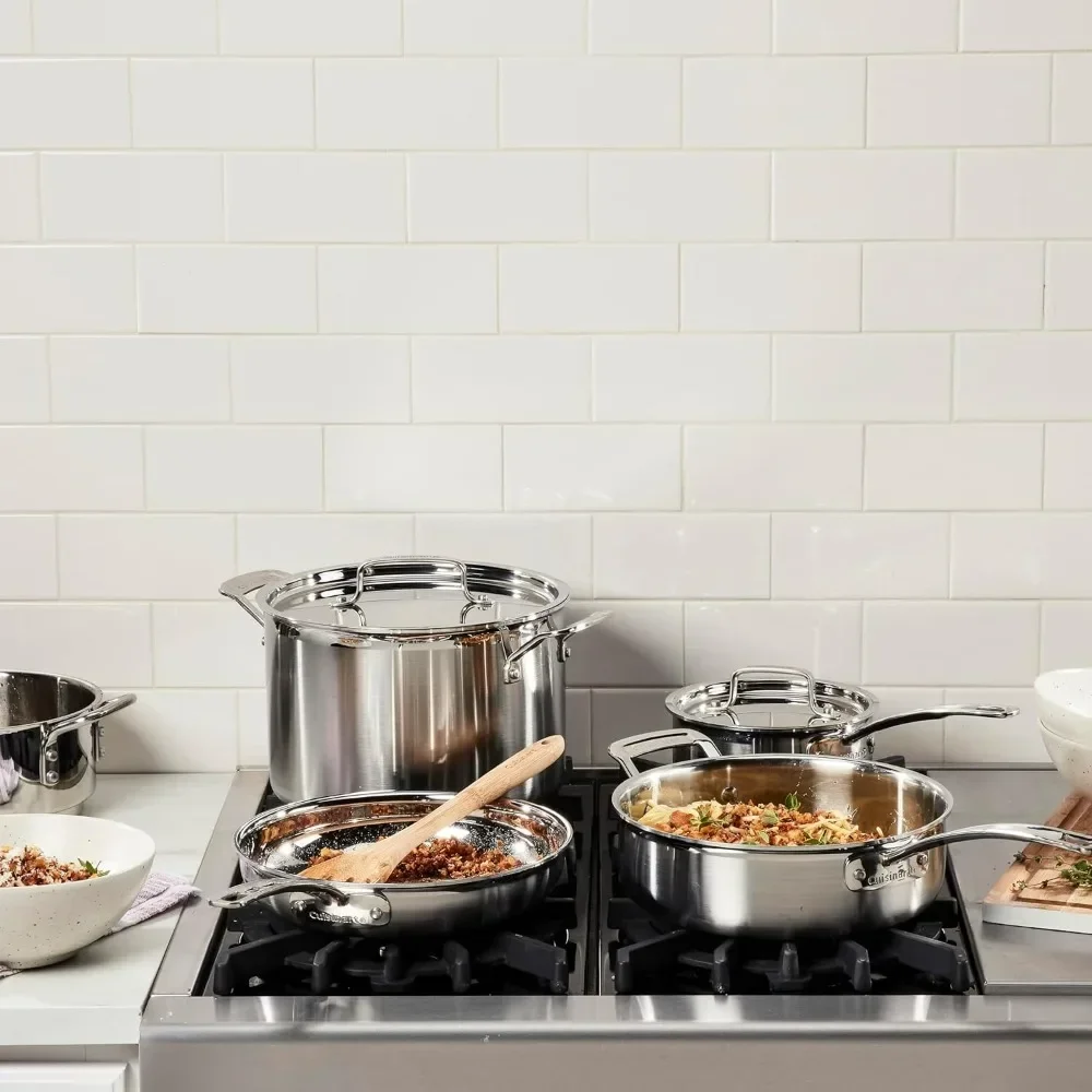 Description Picture 6 of item12 Piece Cookware Set, MultiClad Pro Triple Ply, Silver, MCP-12N
