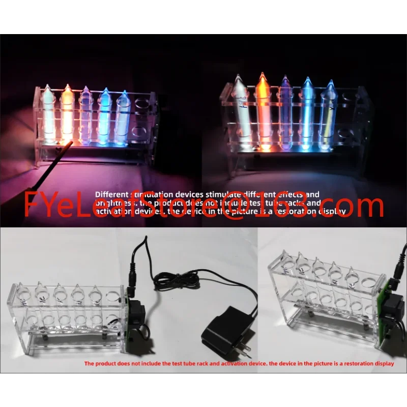 99.999% pure rare luminescent gas element seriesMulti piece sealed glass tube containing