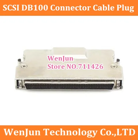 Tomada Masculina do Cabo do Conector Fio Tubulado Md100m-al Scsi Db100 tipo de Shell do Ferro Pin Db100 Hpdb 100pin