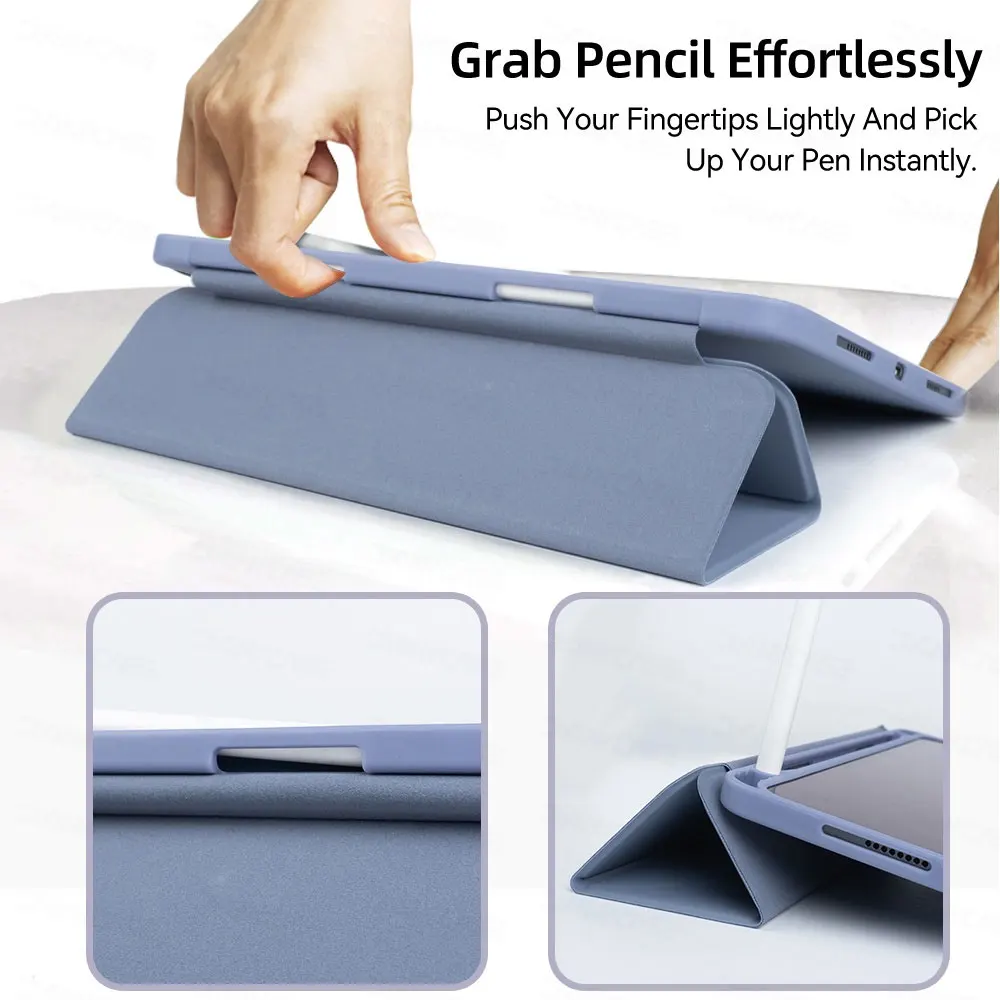Versatile Anti-Scratch & Anti-Drop Tablet Case with Pencil Holder