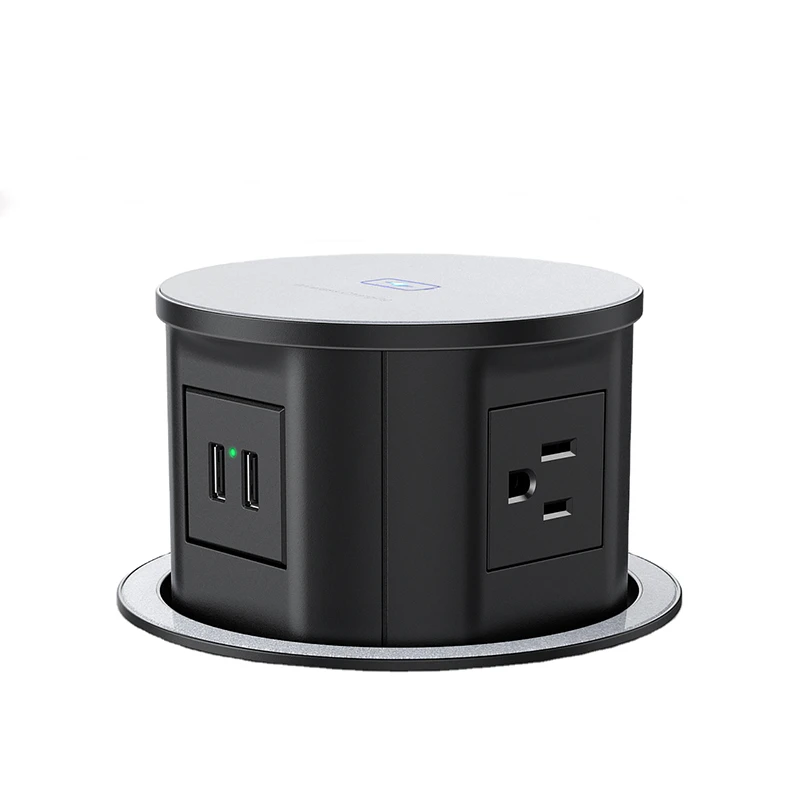 Kitchen Island Socket Hidden Desktop Power Socket Us Uk Custom Plug Retractable Pop Up Sockets