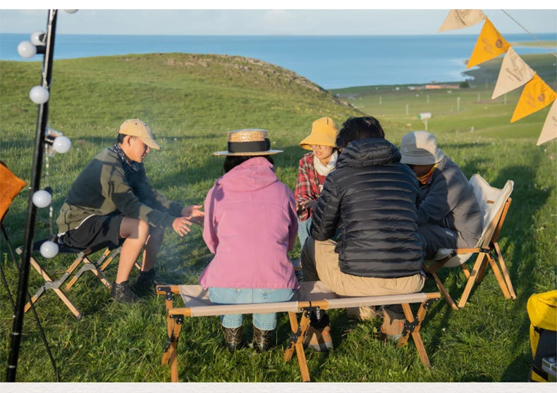 Compact double camping stool