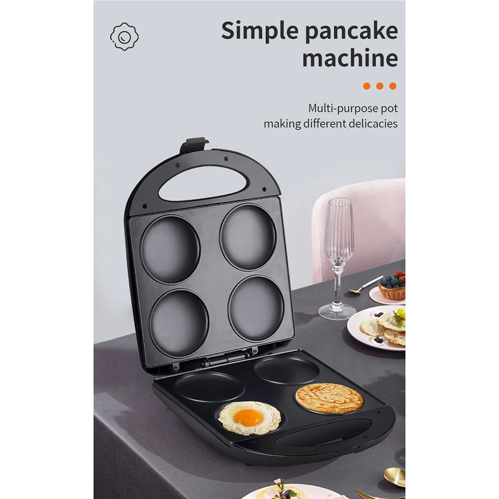 Electric PancakeMaker Breakfast Machine Deep fryerEgg Burger Children's Breakfast Portable Home Electric Pancake Maker