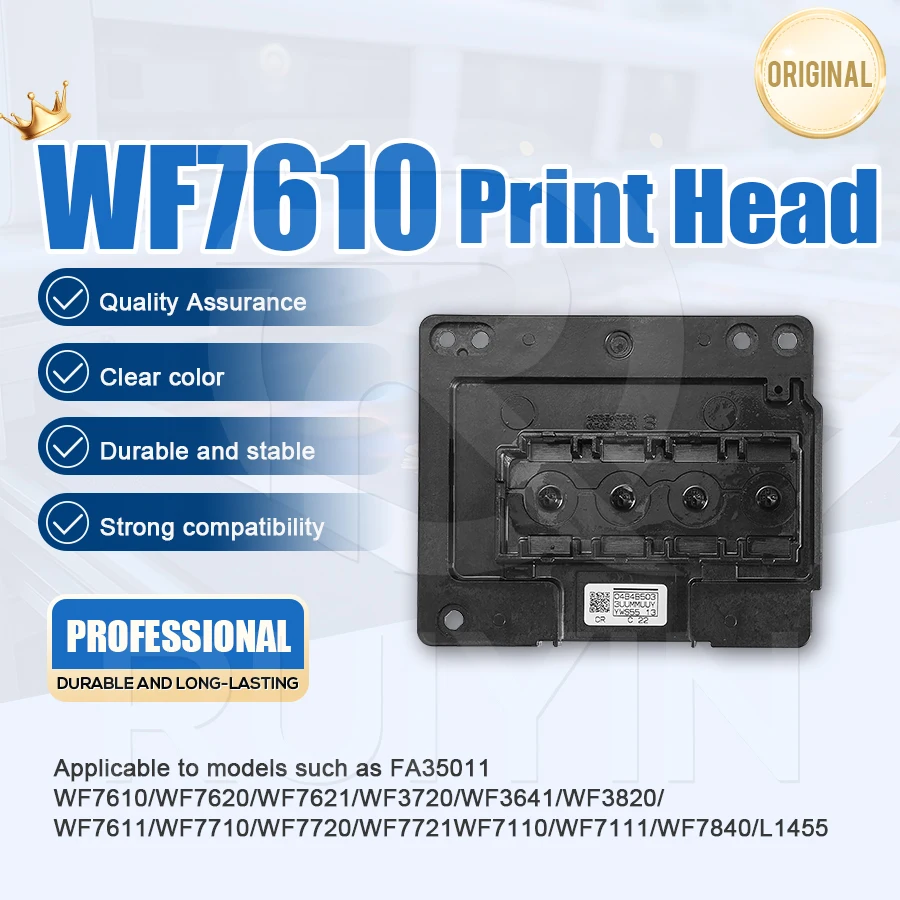 Epson WF-7610 프린트 헤드 WF7611 WF7620 WF7710 WF7720 WF7110 WF7210 L1455 프린터와 호환 가능 고품질 교체품