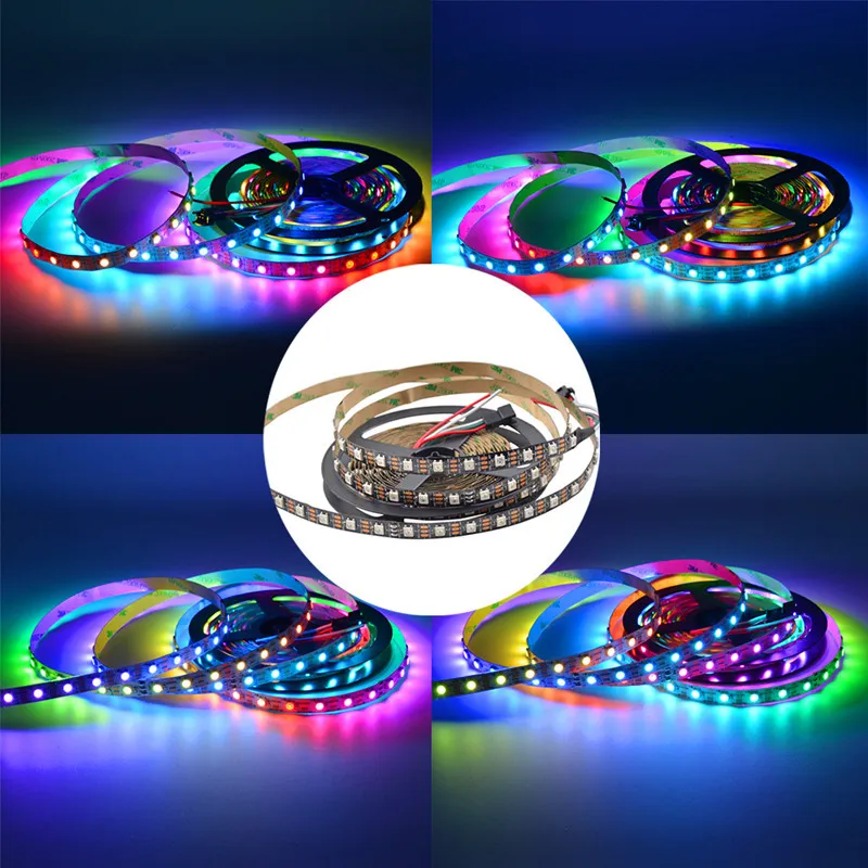 

For Smart Tv Backlight USB 5V WS2812 LED Strip Lights Tape Living Gaming Room Bedroom Home Decoration Christmas Decor Led Lamp