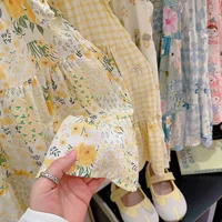 Robe d'été 2026 pour filles à manches volantées, robes de princesse imprimées à volants pour enfants de 1 à 12 ans, vêtements de vacances 6