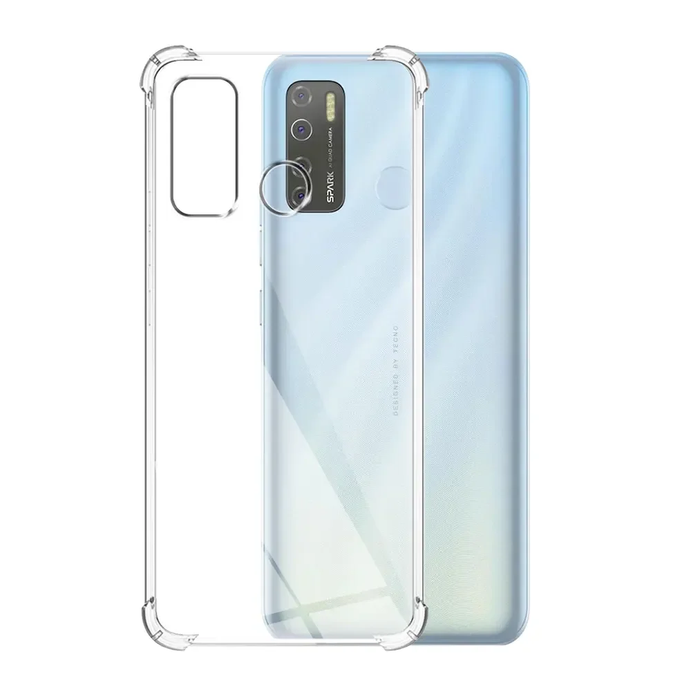 Clear Shockproof Silicone Phone Case - Transparent Protective Cover