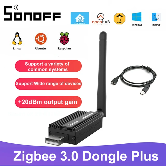 SONOFF Zigbee 3.0 USB Dongle Plus Universal Zigbee Gateway Smart Home Hub  Zigbee Bridge ZBMINIl2 NO Neutral Wire Required Switch - AliExpress