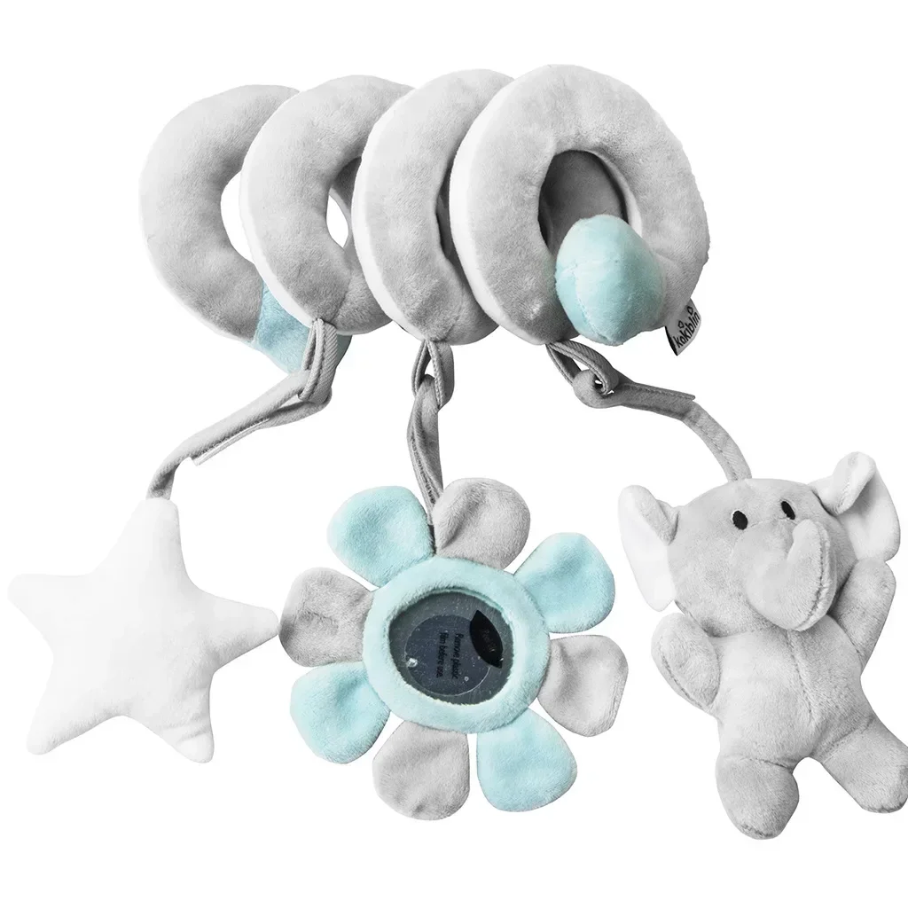 New Baby Bed Hanging Toy Hanging Spiral Rattle Cart Pendant Interactive Early Education Tool Newborn Stroller for 0-3 Years Old 6