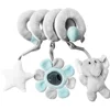 New Baby Bed Hanging Toy Hanging Spiral Rattle Cart Pendant Interactive Early Education Tool Newborn Stroller for 0-3 Years Old 6