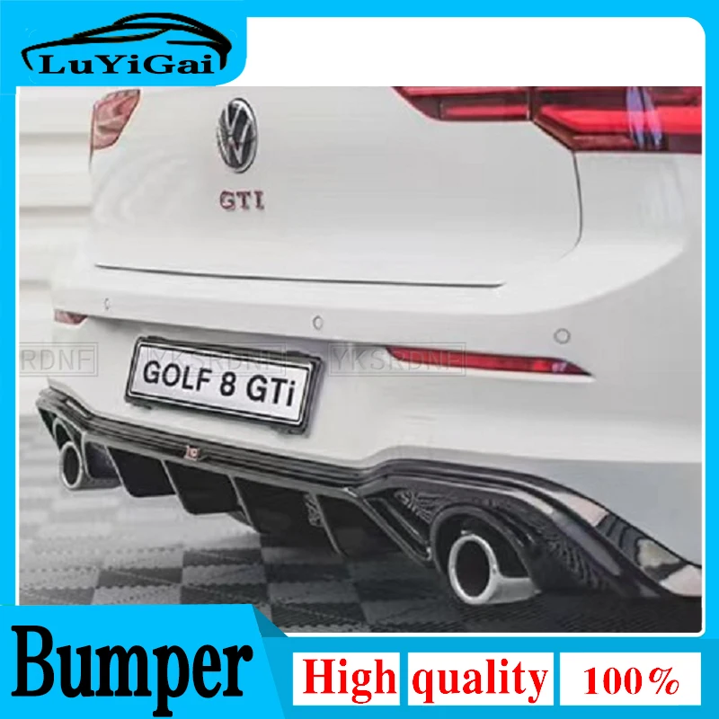 Car Bumper Spoiler Rear Side Splitter Spoiler Lip For Volkswagen Golf 8 GTI Max