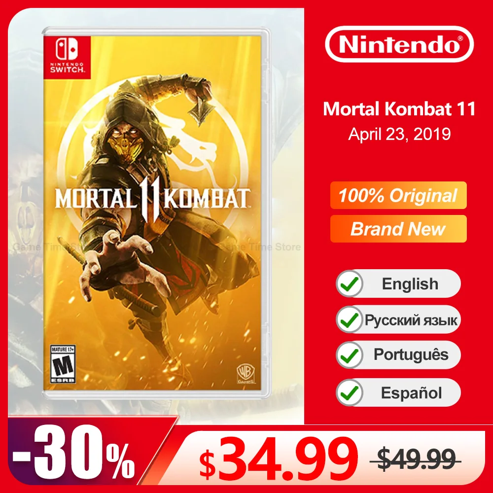 

Mortal Kombat 11 Nintendo Switch Game Deals 100% Official Original Physical Game Card Fighting Genre for Switch OLED Lite