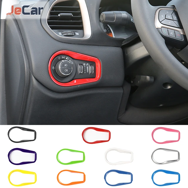 For Jeep Renegade 2016-2022 Yellow Interior Accessories Full Set Kit Trim  12PCS