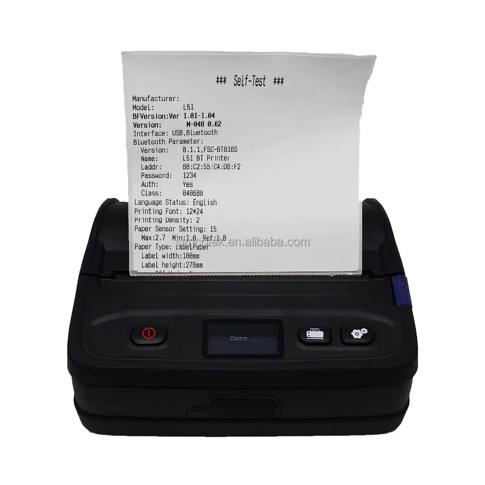 

logistic shipping android 110mm label printer rugged pda mobile printer