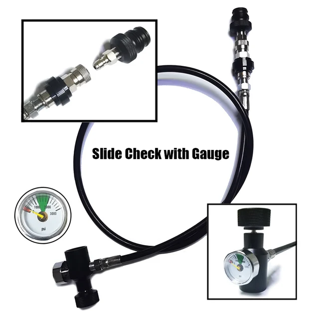 HPa หัวบอลมาร์กเกอร์สีใหม่สายระยะไกลไมโครบอร์37นิ้ว94ซม. พร้อมตัวตรวจสอบสไลด์ถอดอุปกรณ์เสริม 1